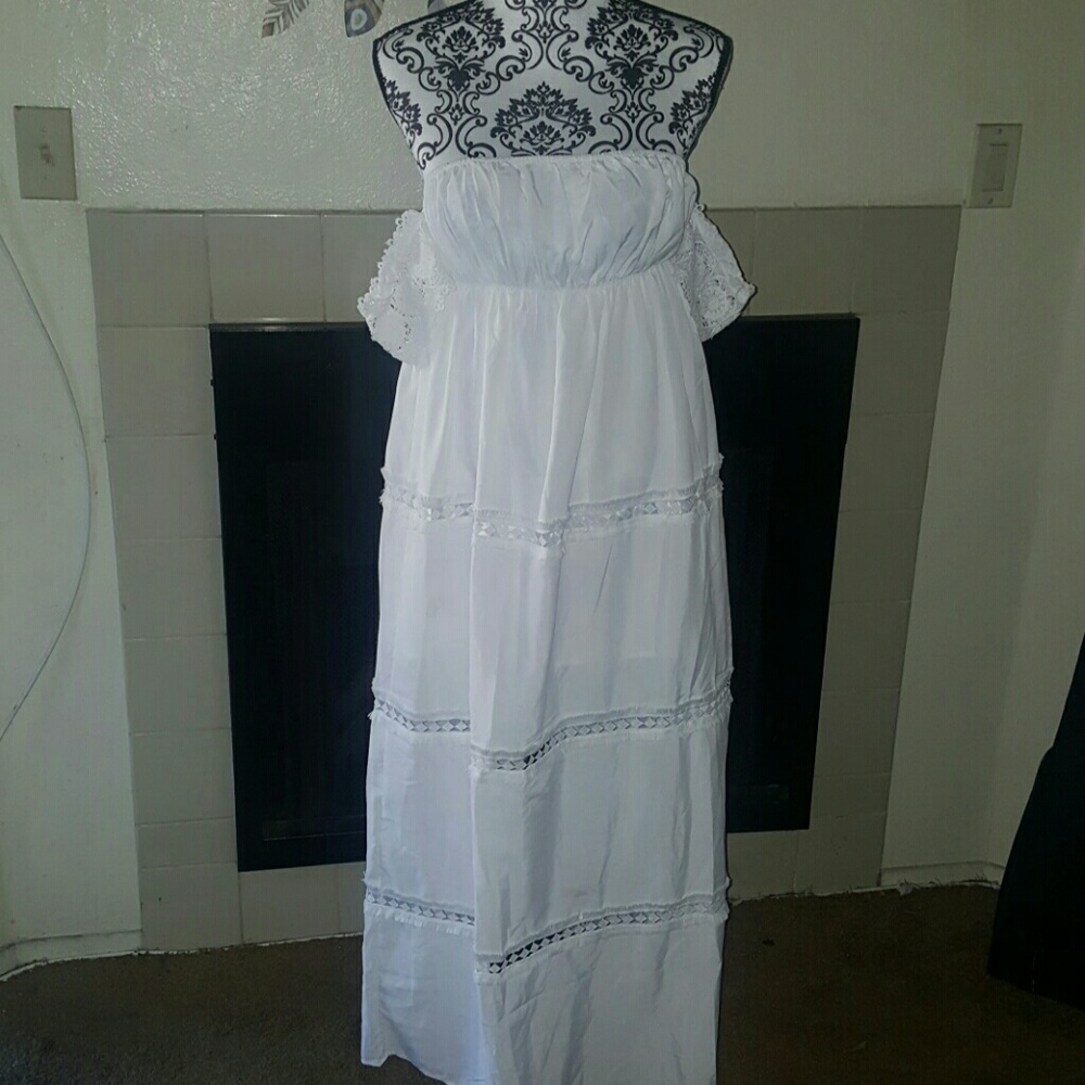 OC orderplus off sholder maxi dress size s